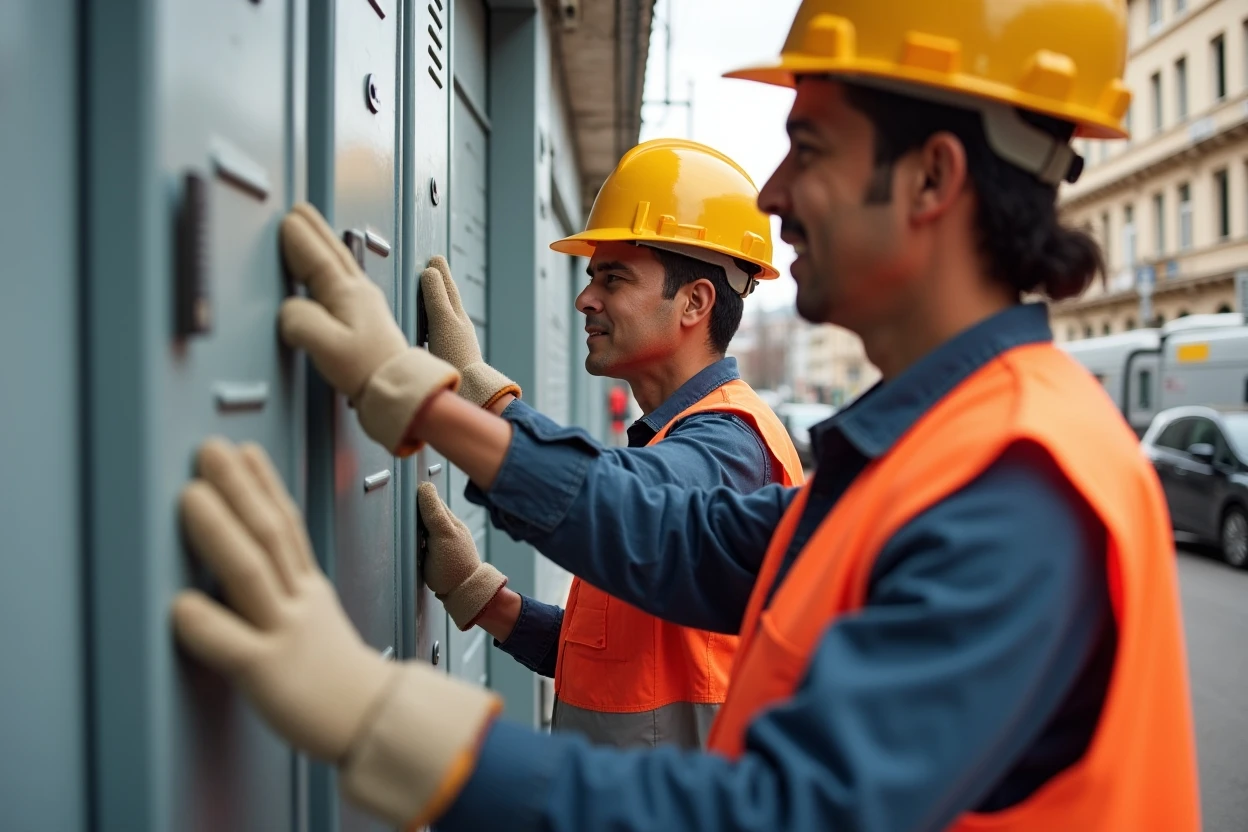 Inspección de tablero eléctrico en área común